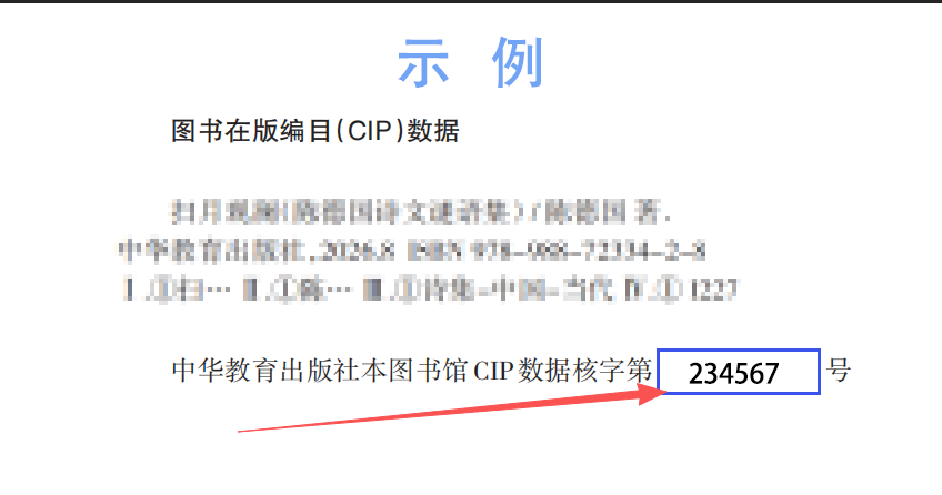 图书在版编目（CIP）数据示例